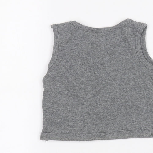 Preworn Baby Grey   Basic Tank Size 12 Months