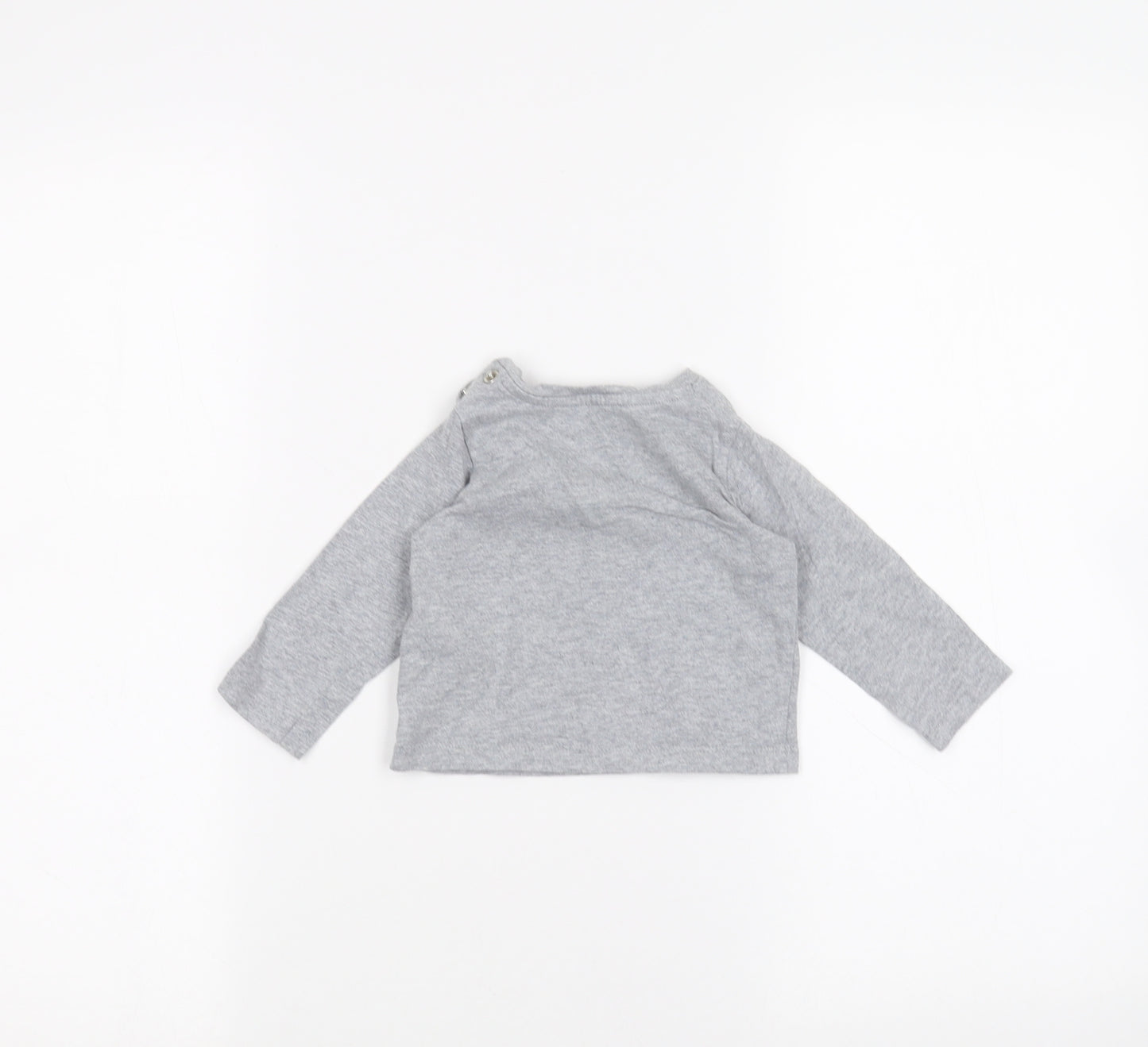 Baby Boden Baby Grey   Basic T-Shirt Size 3-6 Months