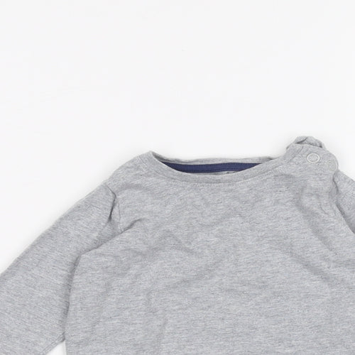 Baby Boden Baby Grey   Basic T-Shirt Size 3-6 Months