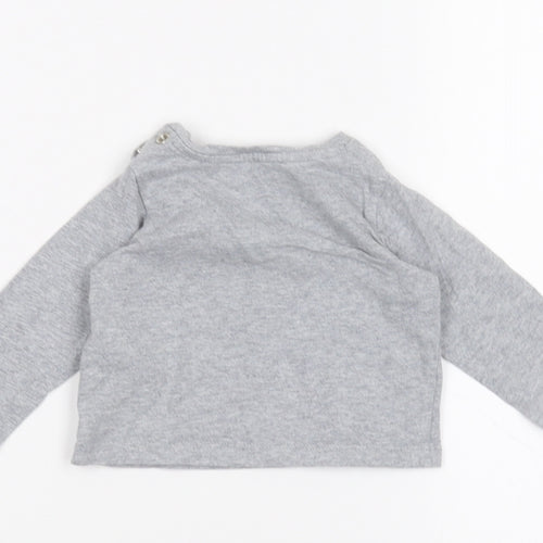 Baby Boden Baby Grey   Basic T-Shirt Size 3-6 Months