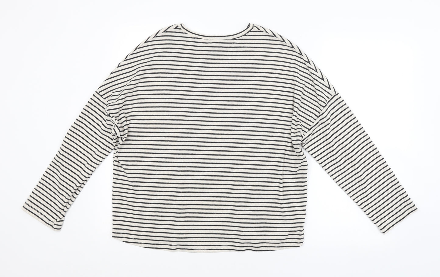 New Look Womens Beige Striped  Pullover Jumper Size 16