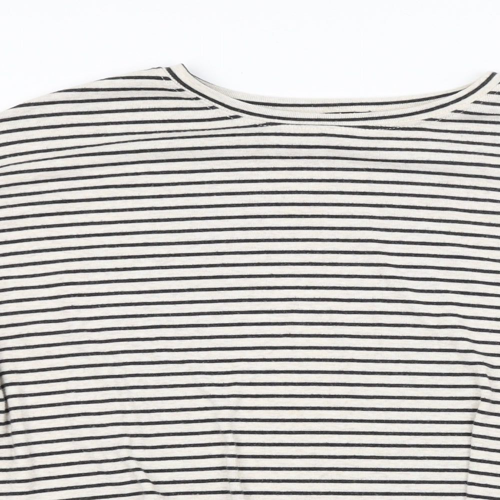 New Look Womens Beige Striped  Pullover Jumper Size 16