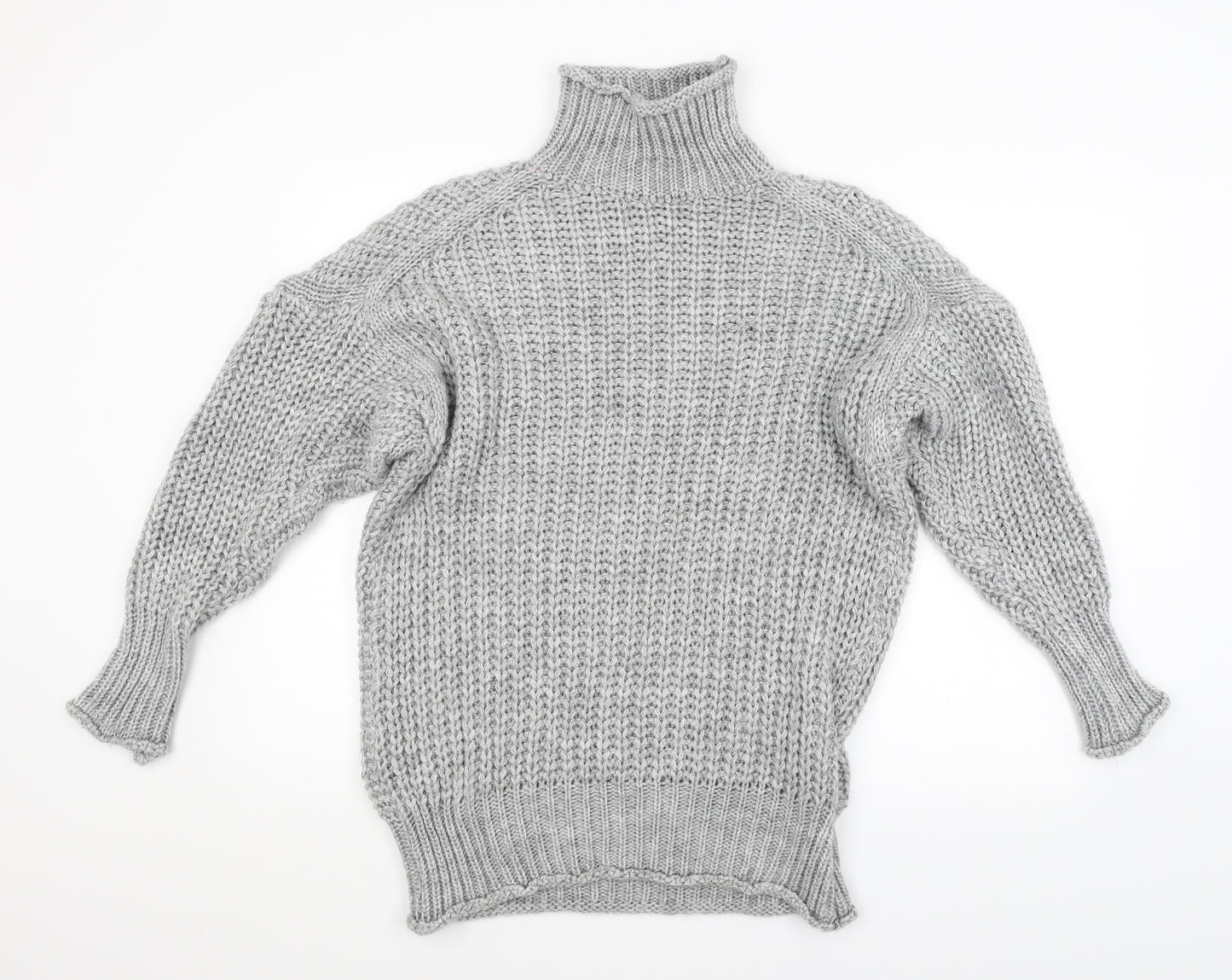 Preworn Womens Grey Striped  Pullover Jumper
