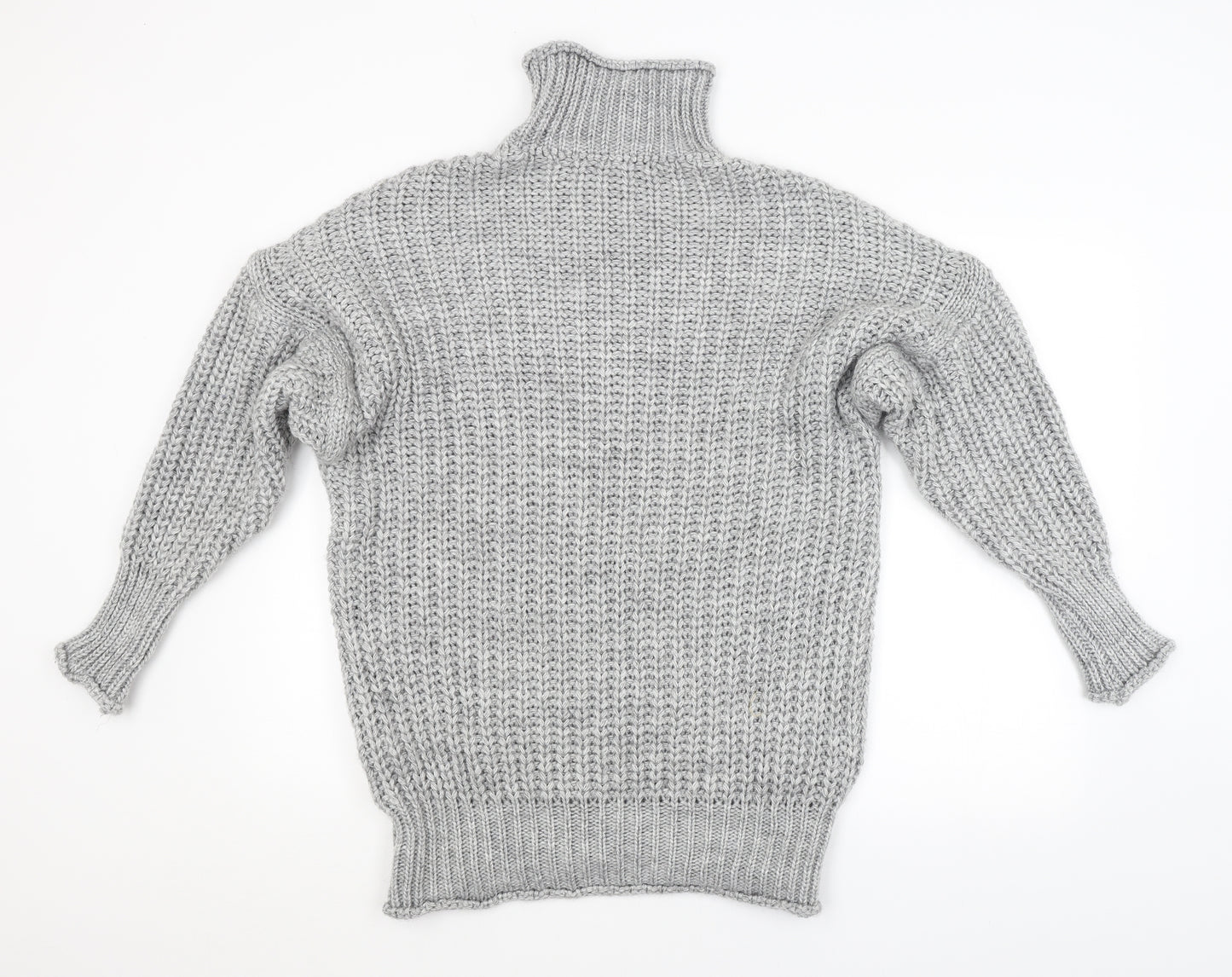 Preworn Womens Grey Striped  Pullover Jumper