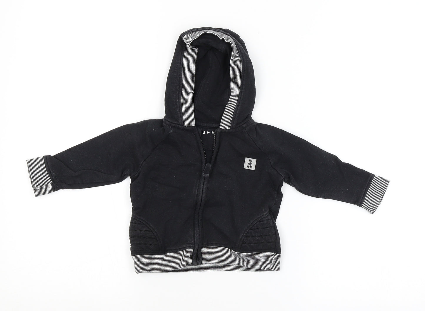 Nutmeg Baby Black   Basic Coat Coat Size 6-9 Months