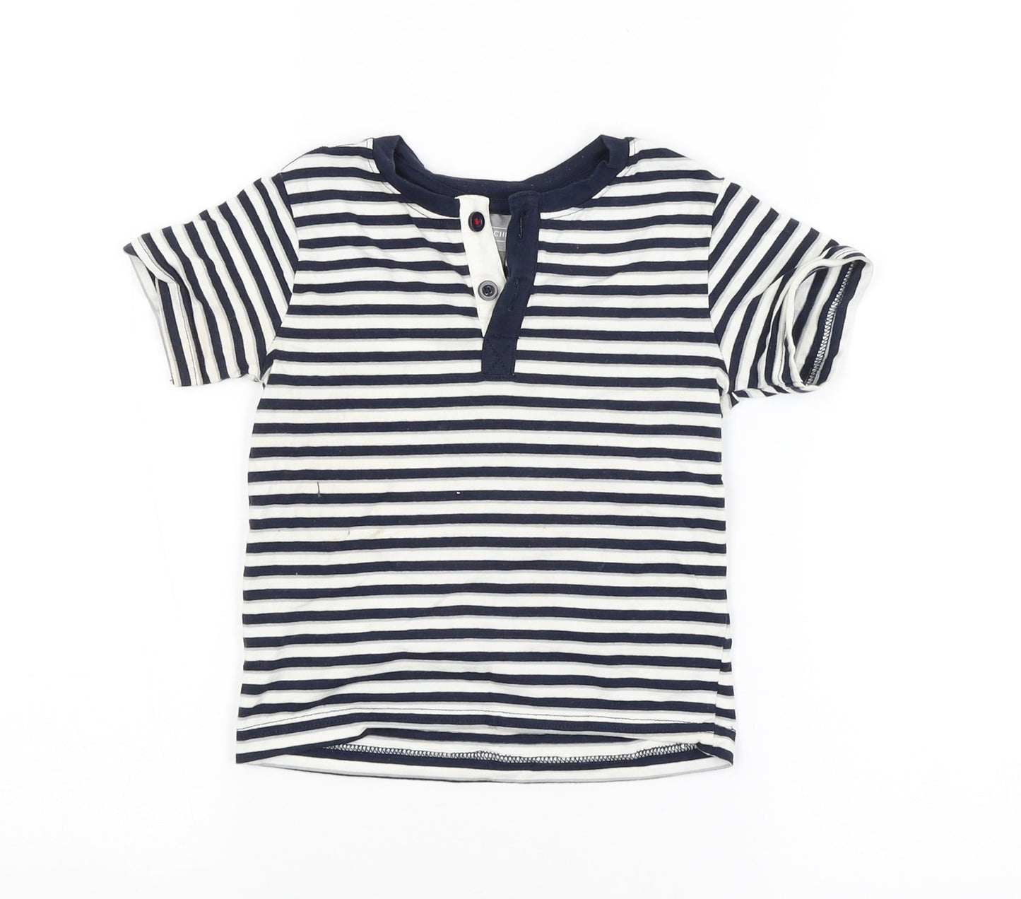 Jarvis Archer Baby Blue Striped  Basic T-Shirt Size 18-24 Months
