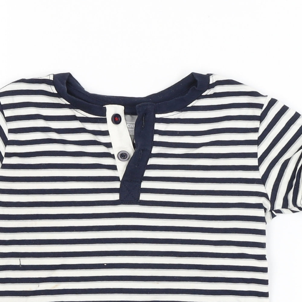 Jarvis Archer Baby Blue Striped  Basic T-Shirt Size 18-24 Months