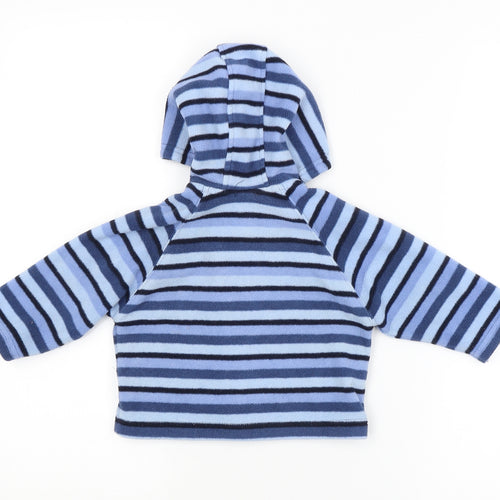 Ladybird Baby Blue Striped  Basic Coat Coat Size 3-6 Months