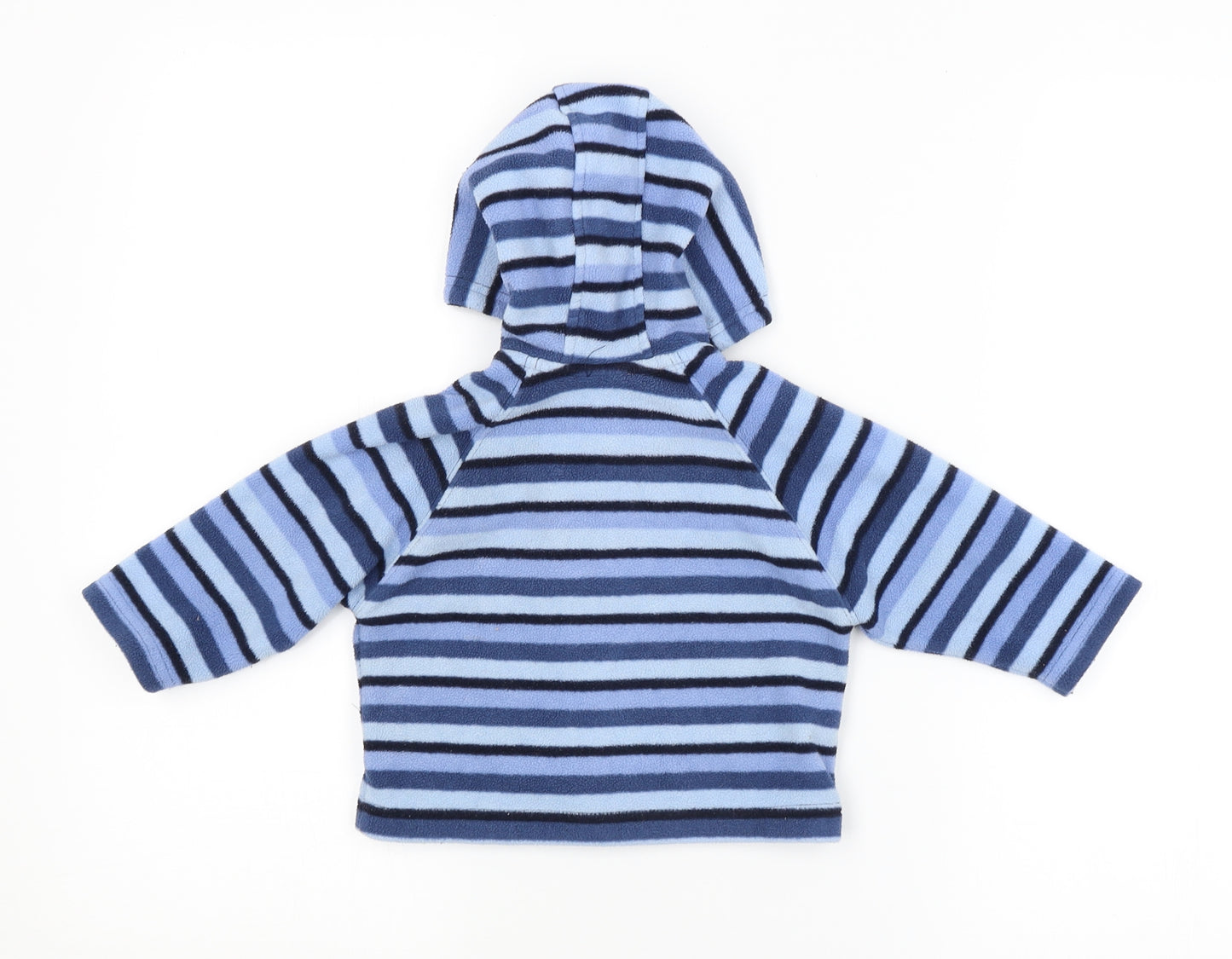 Ladybird Baby Blue Striped  Basic Coat Coat Size 3-6 Months