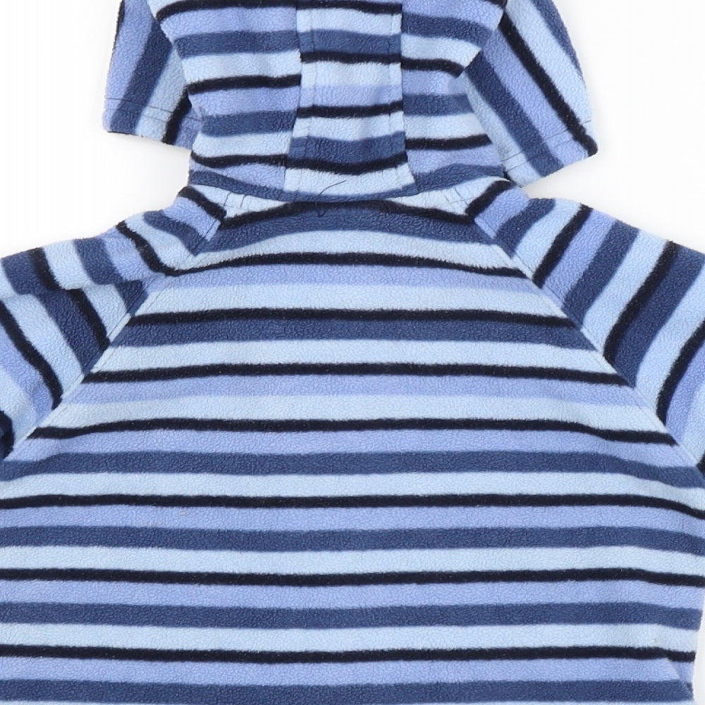 Ladybird Baby Blue Striped  Basic Coat Coat Size 3-6 Months