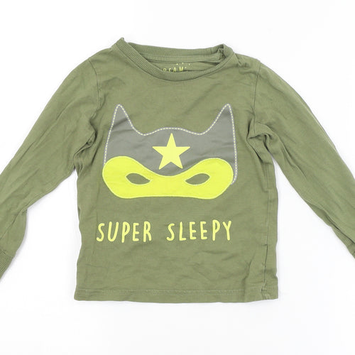 Mothercare Boys Green    Pyjama Top Size 3-4 Years