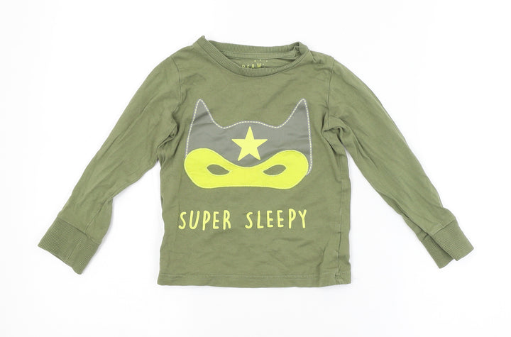 Mothercare Boys Green Pyjama Top Size 3-4 Years