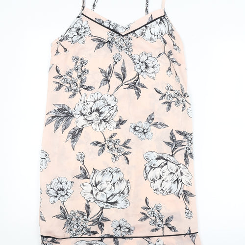 Secret Possessions Womens Pink Floral  Slip Dress  Size 6