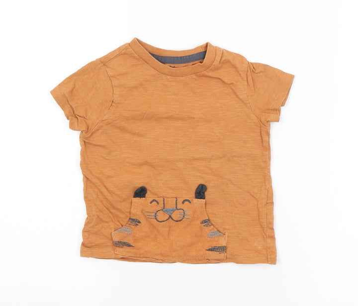 F&F Baby Orange Basic T-Shirt Size 12-18 Months