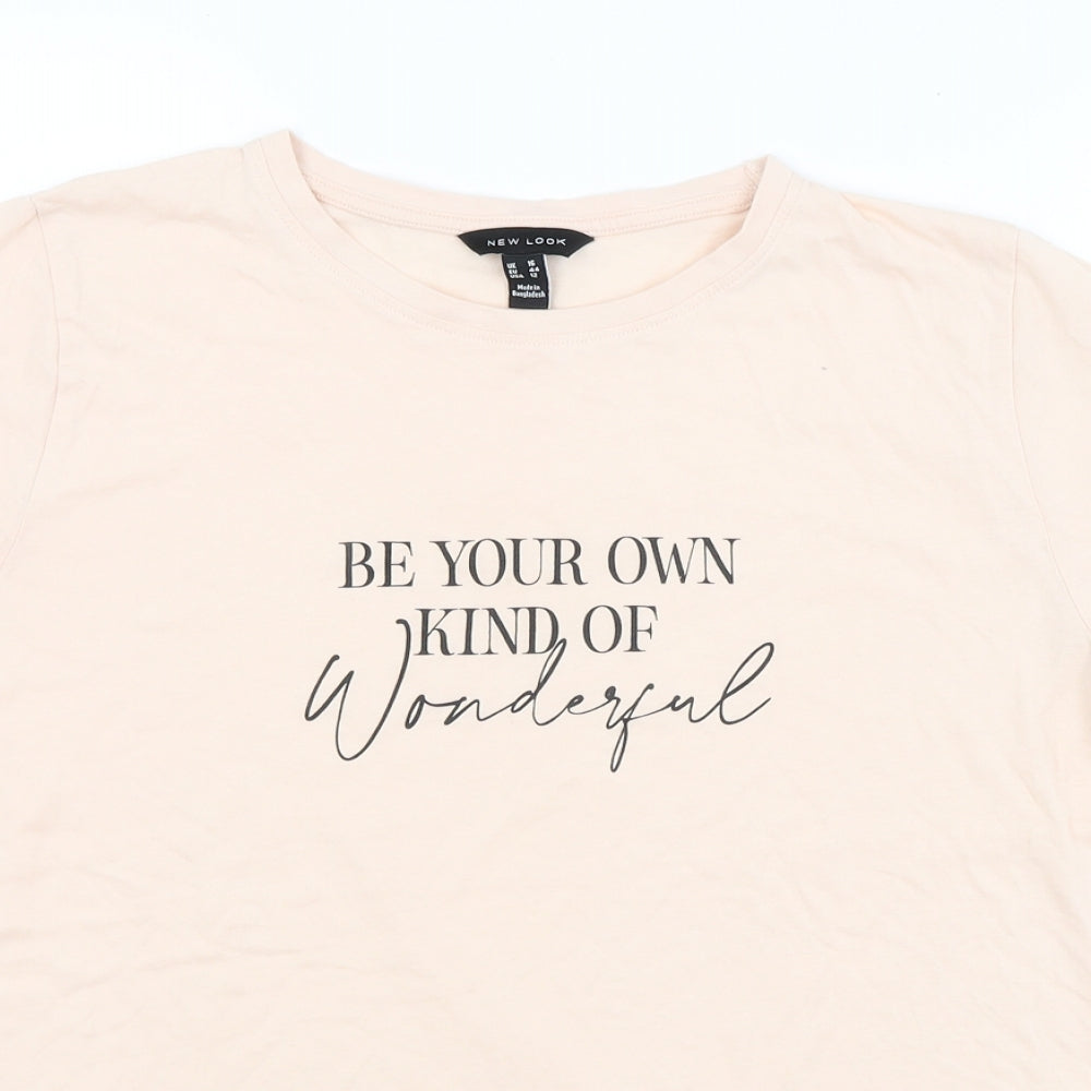 New Look Womens Pink   Basic T-Shirt Size 16
