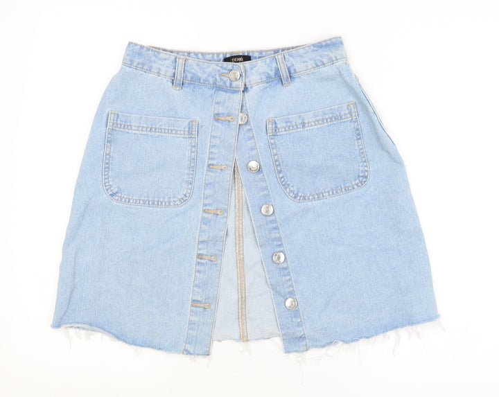 /DENIM Womens Blue   A-Line Skirt Size 8