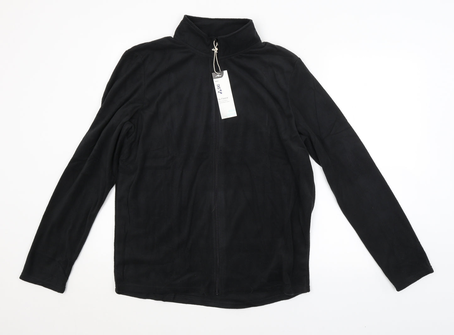 Crane Mens Black   Full Zip Sweatshirt Size L