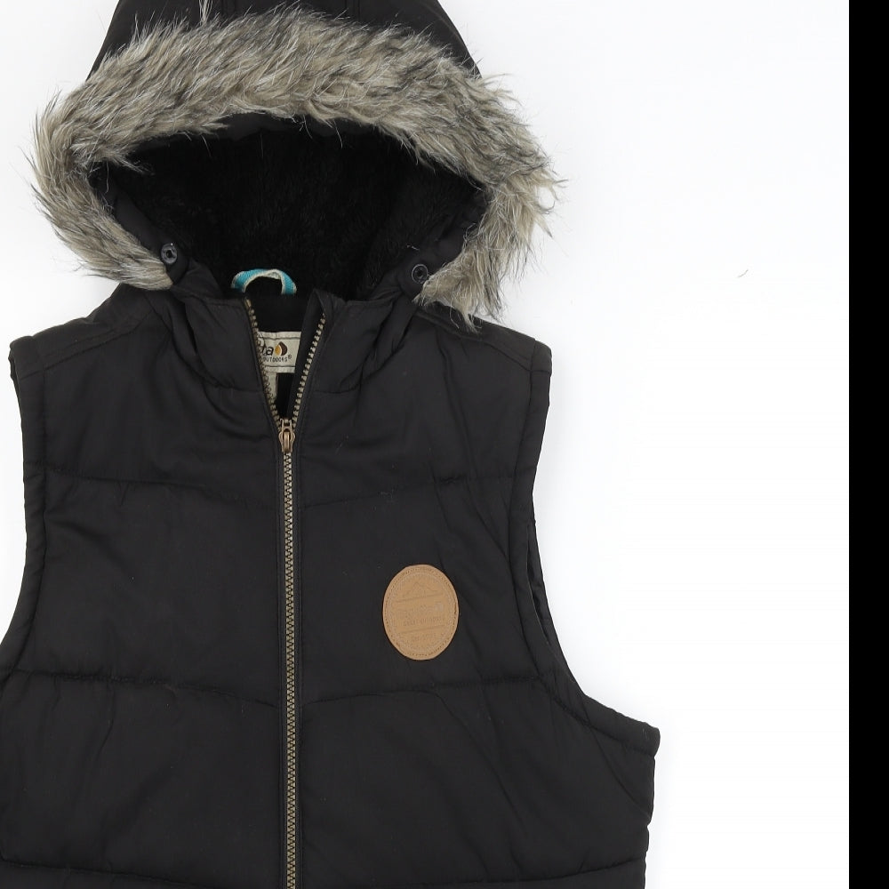 Regatta Womens Black   Vest Hoodie Size 14