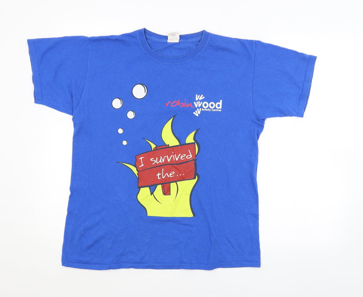 Preworn Boys Blue   Basic T-Shirt Size XL