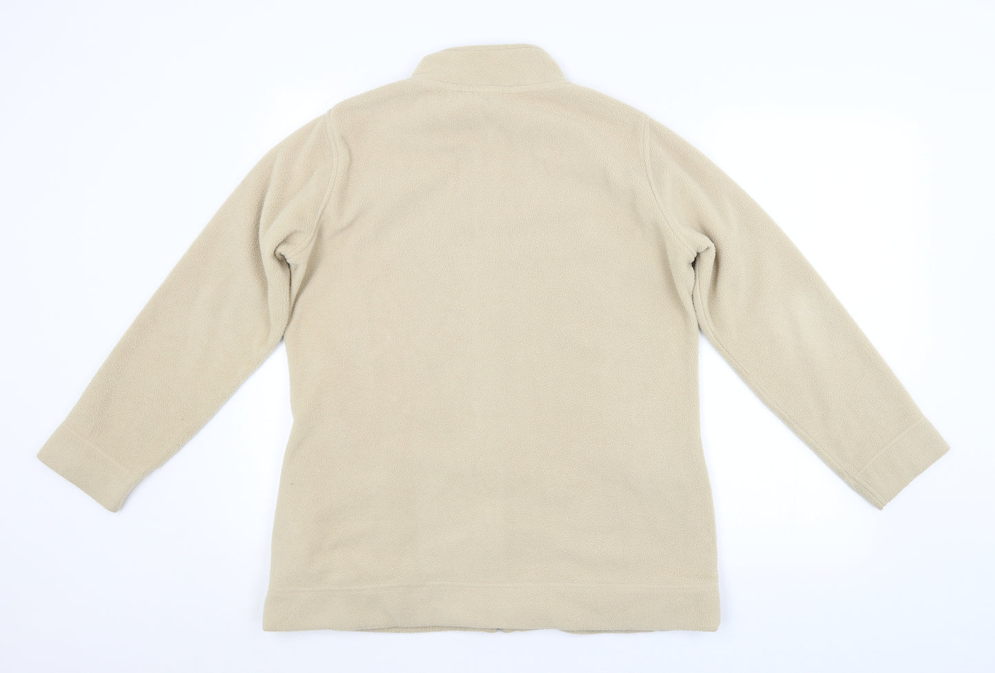 EWM Womens Beige   Full Zip Sweatshirt Size 14