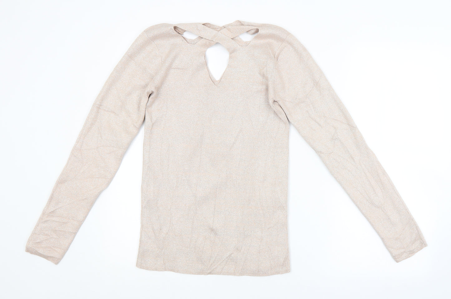 Dorothy Perkins Womens Beige   Pullover Jumper Size 14