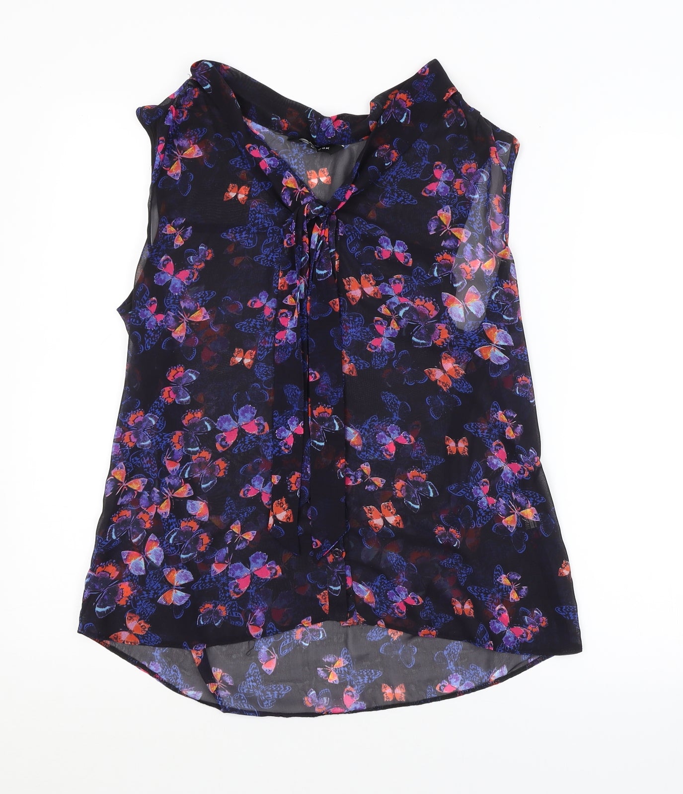 New Look Womens Multicoloured Animal Print  Basic Button-Up Size 12