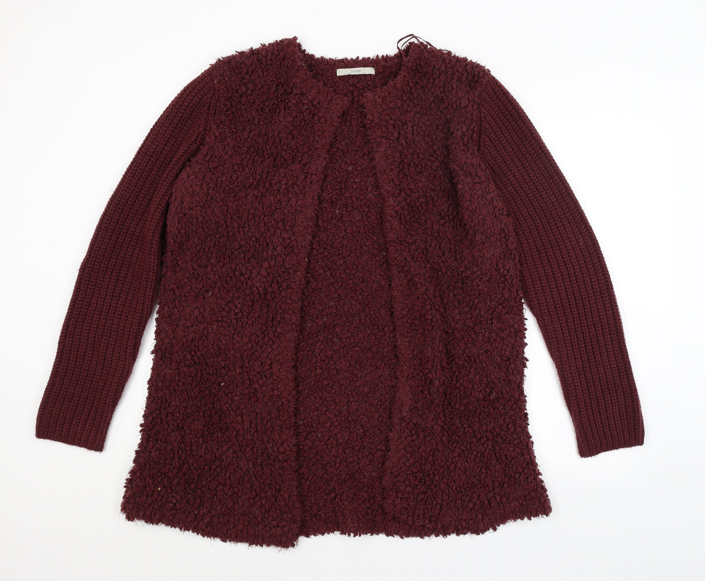 George Womens Purple   Cardigan Jumper Size 14
