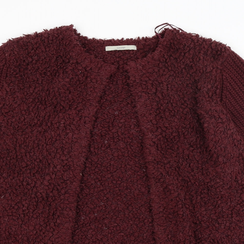 George Womens Purple   Cardigan Jumper Size 14