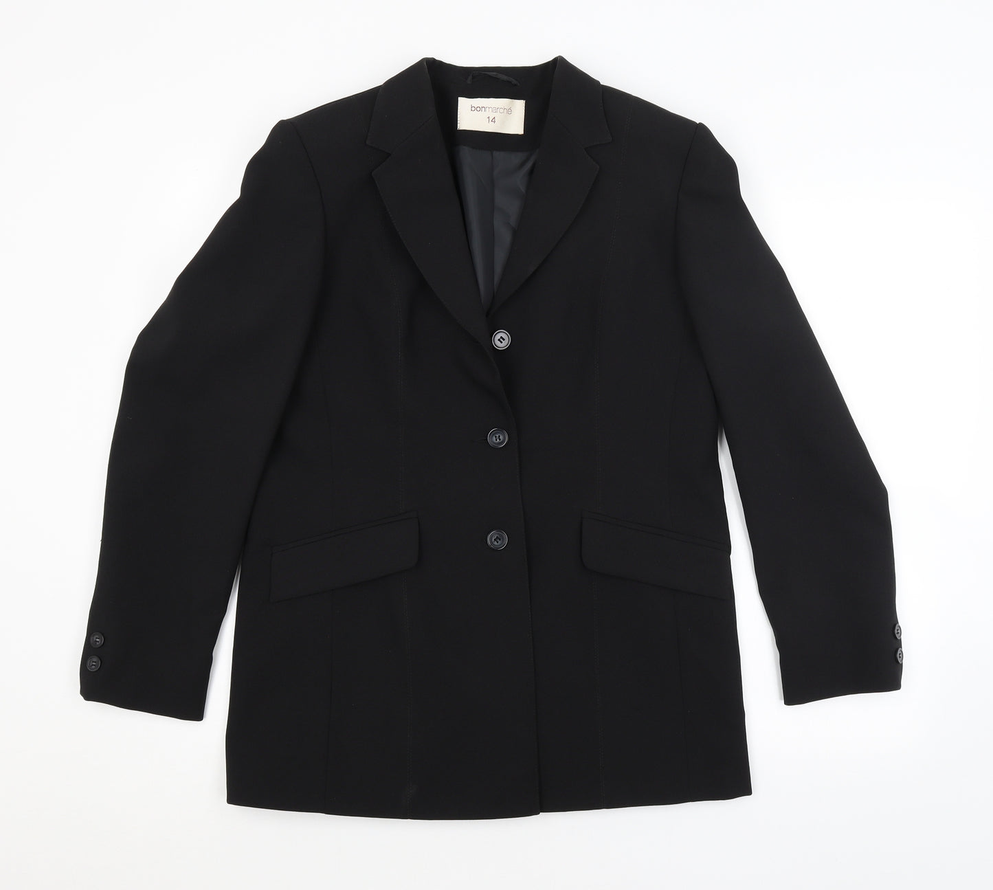 Bonmarché Womens Black   Jacket Blazer Size 14