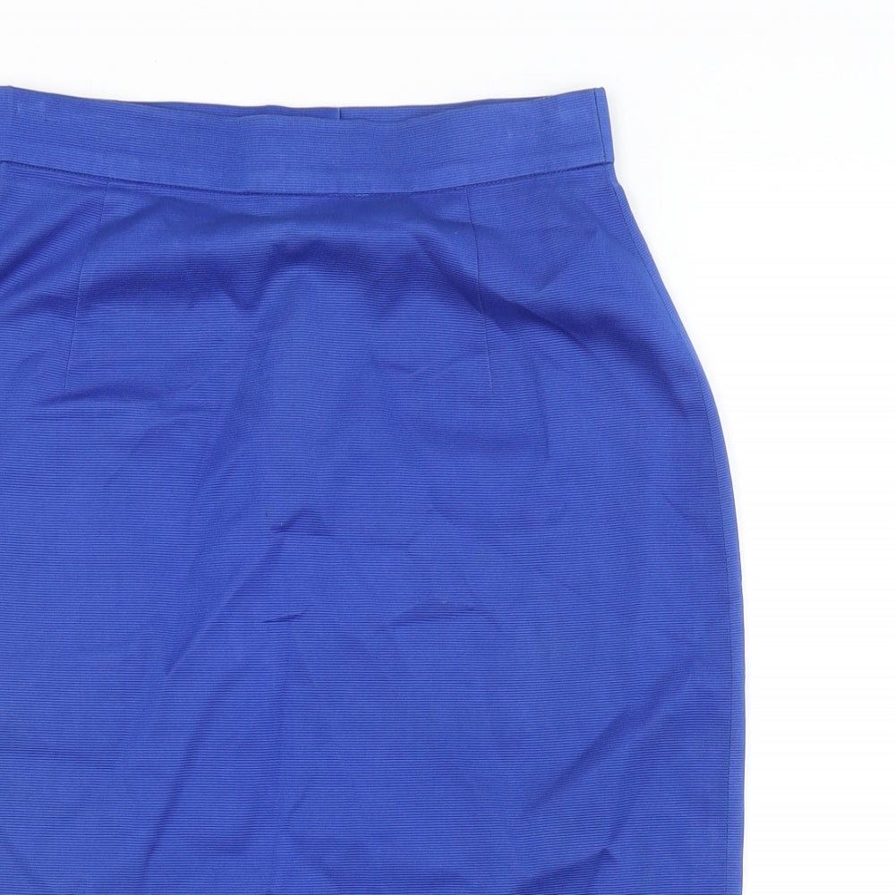 Louis Feraud Womens Blue   Straight & Pencil Skirt Size 12