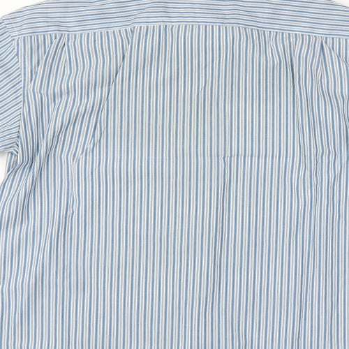 Howick Mens Blue Striped   Button-Up Size M