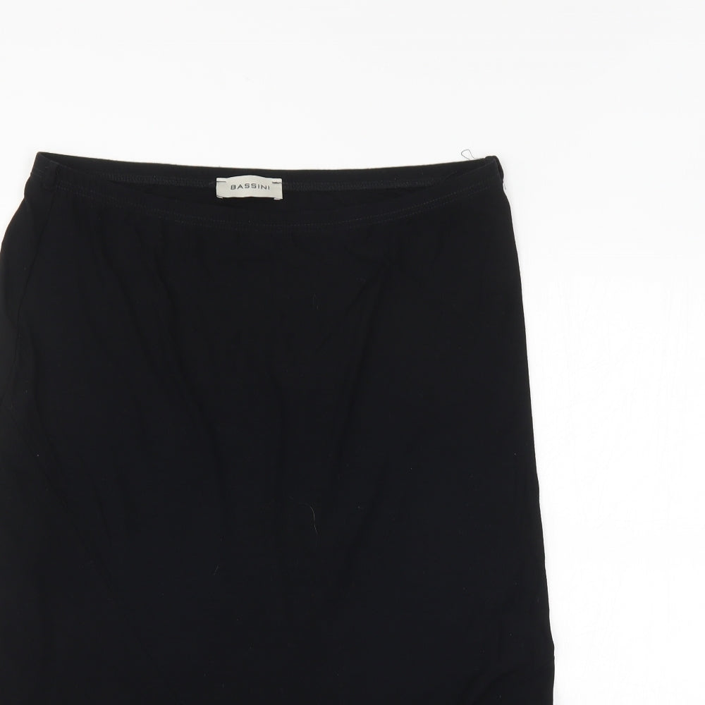 BASSINI Womens Black   Tulip Skirt Size 16