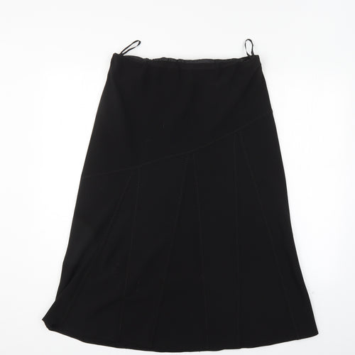 Janique Womens Black   A-Line Skirt Size 14