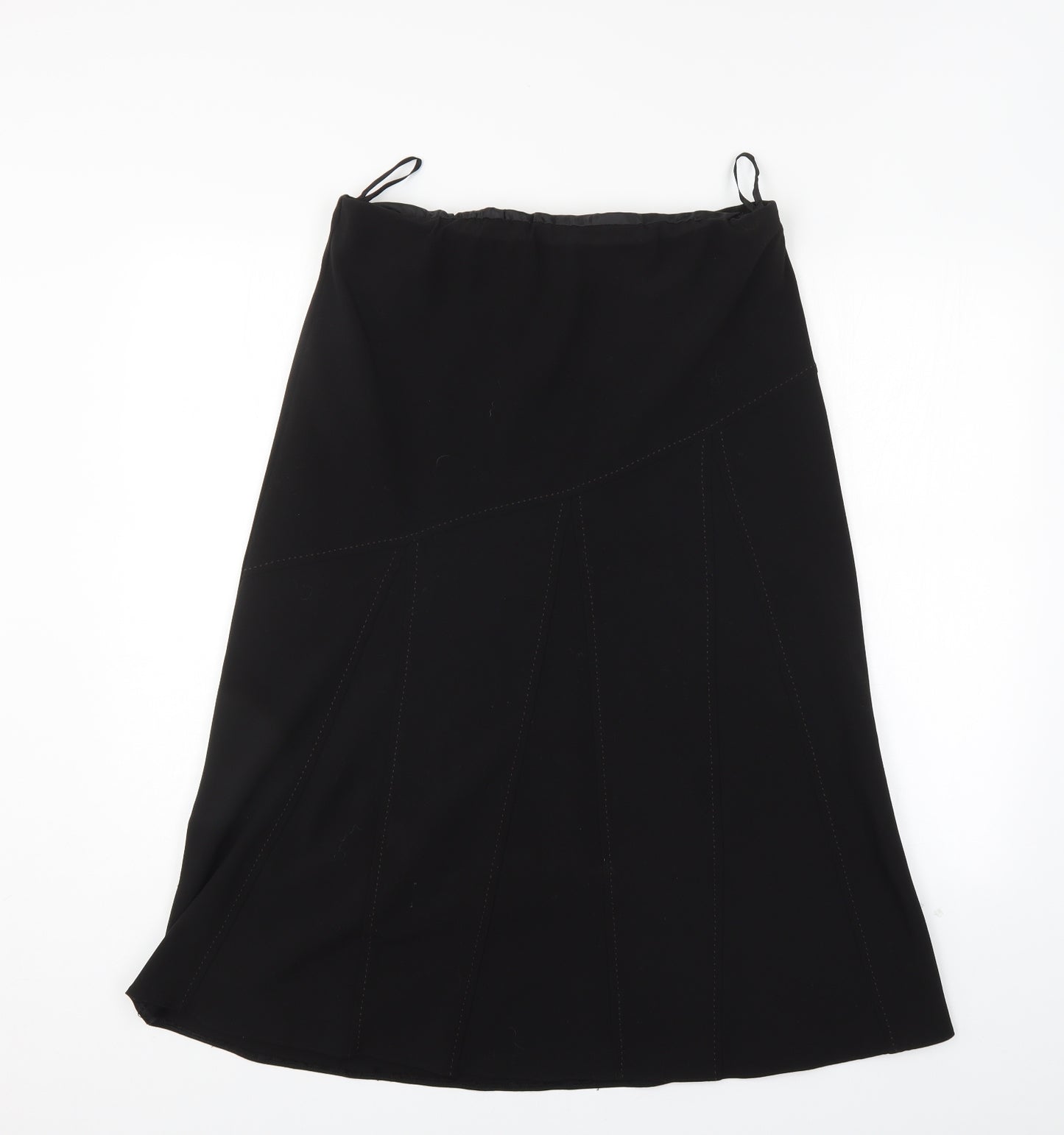 Janique Womens Black   A-Line Skirt Size 14
