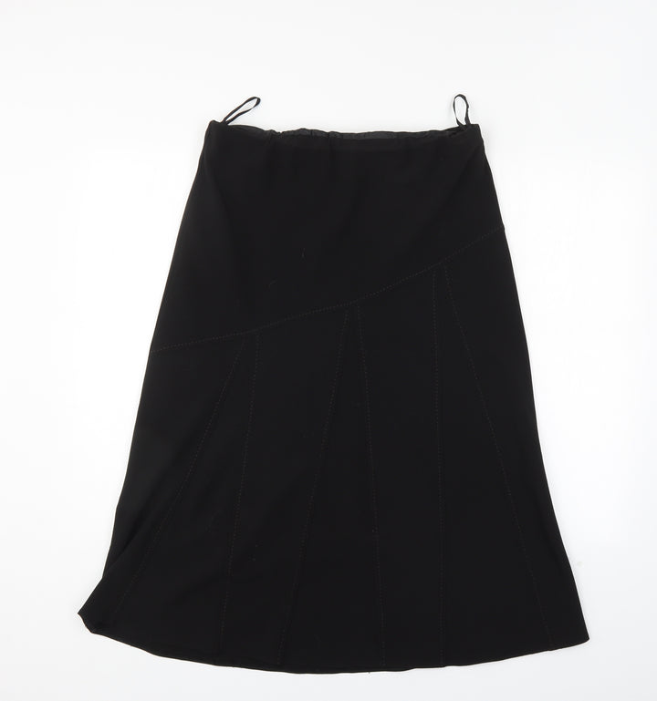 Janique Womens Black   A-Line Skirt Size 14