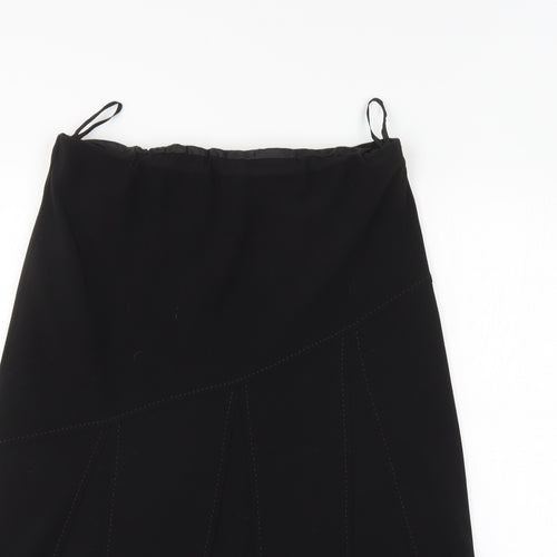 Janique Womens Black   A-Line Skirt Size 14