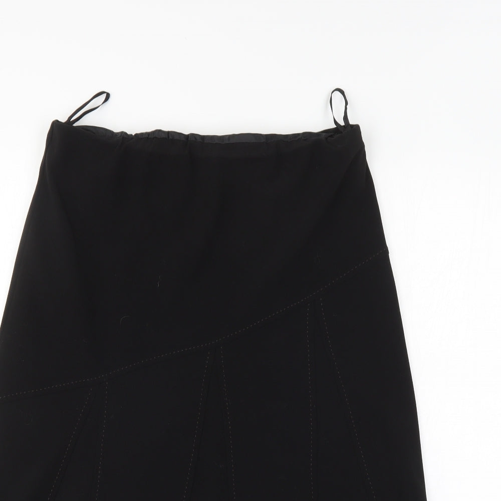 Janique Womens Black   A-Line Skirt Size 14