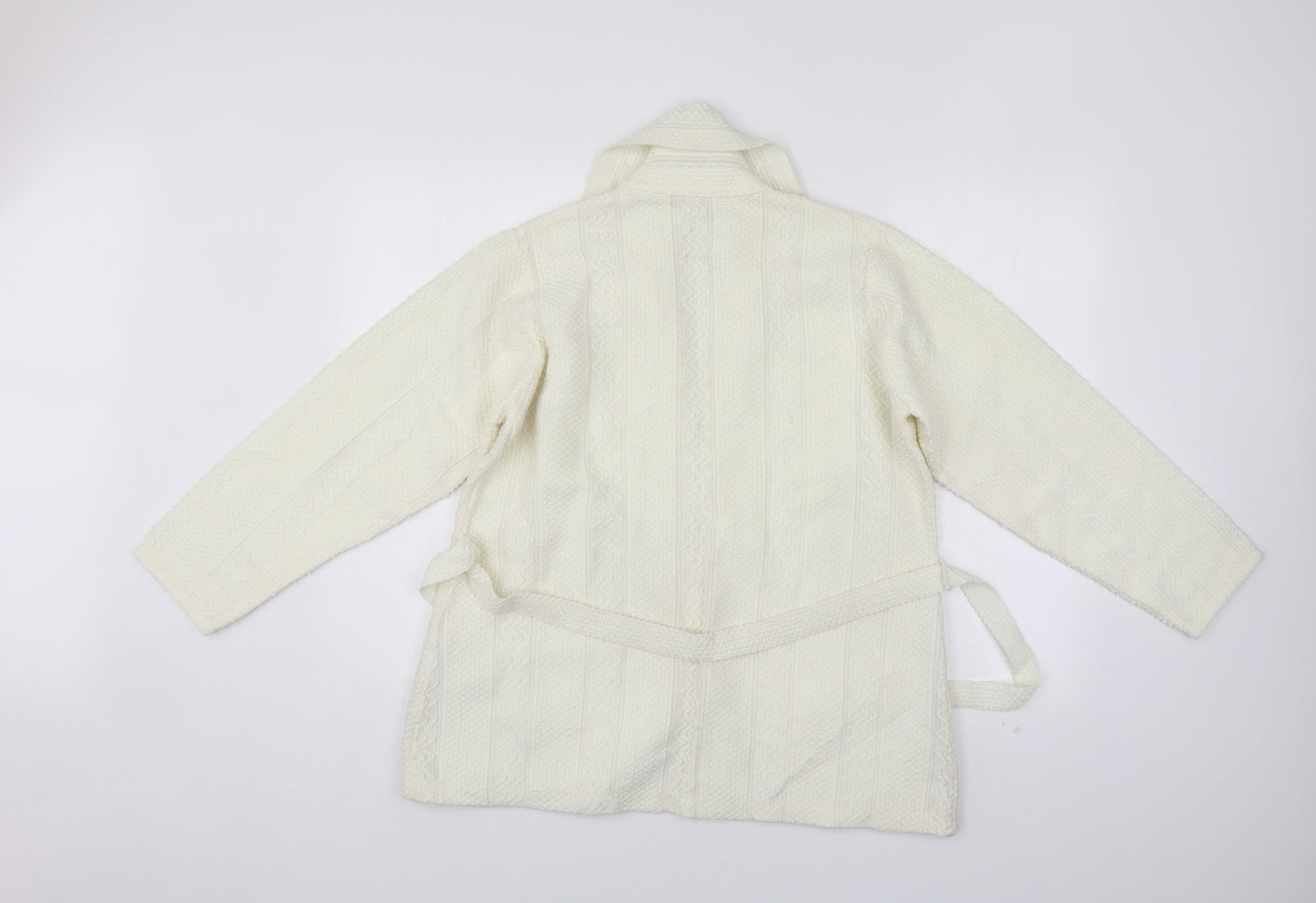 Twin Heart Womens White   Jacket Coatigan Size 20