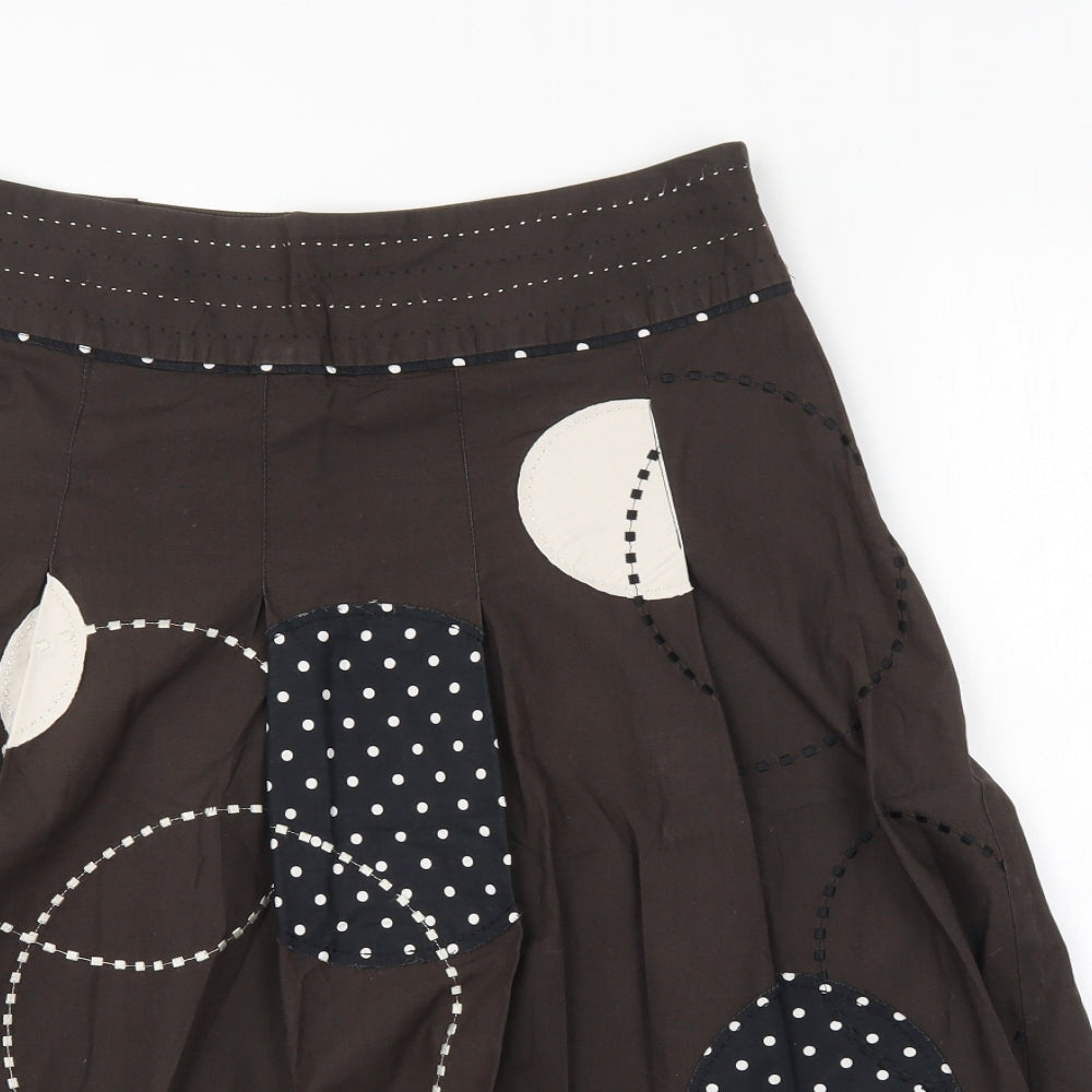 Phase Eight Womens Brown   A-Line Skirt Size 12