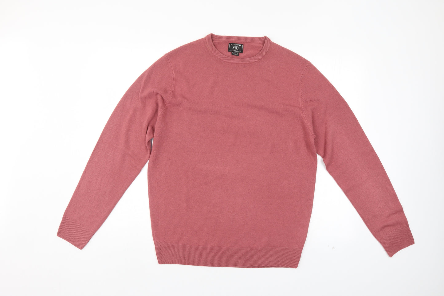 F&F Mens Pink   Pullover Jumper Size M