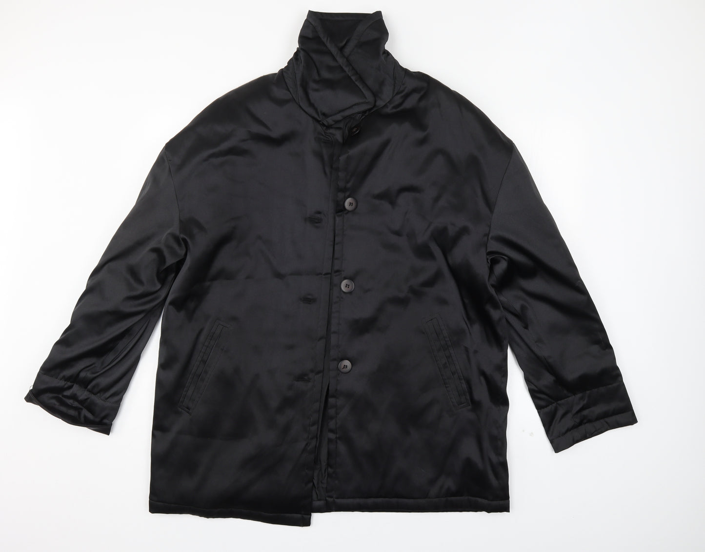 Preworn Womens Black   Anorak Coat Size 18