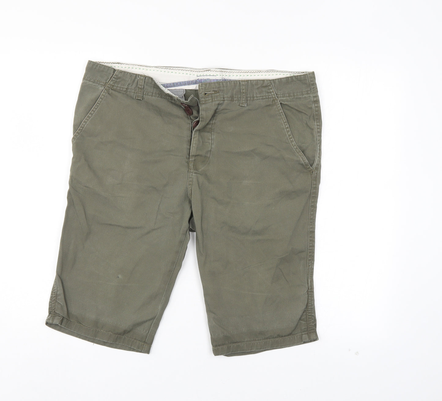 New Look Mens Green   Chino Shorts Size 36
