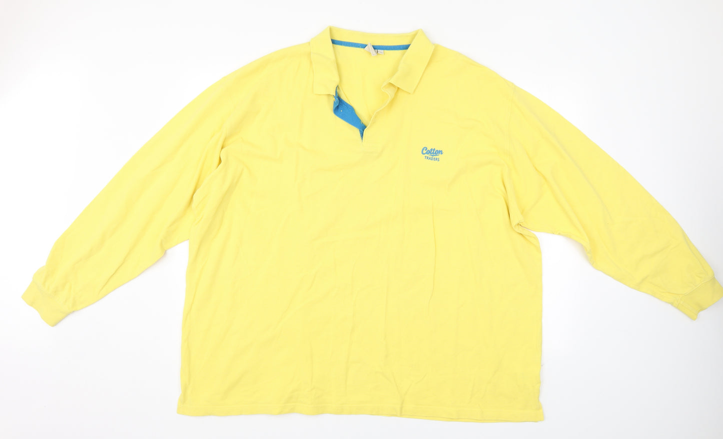 Cotton Traders Mens Yellow    Polo Size 4XL