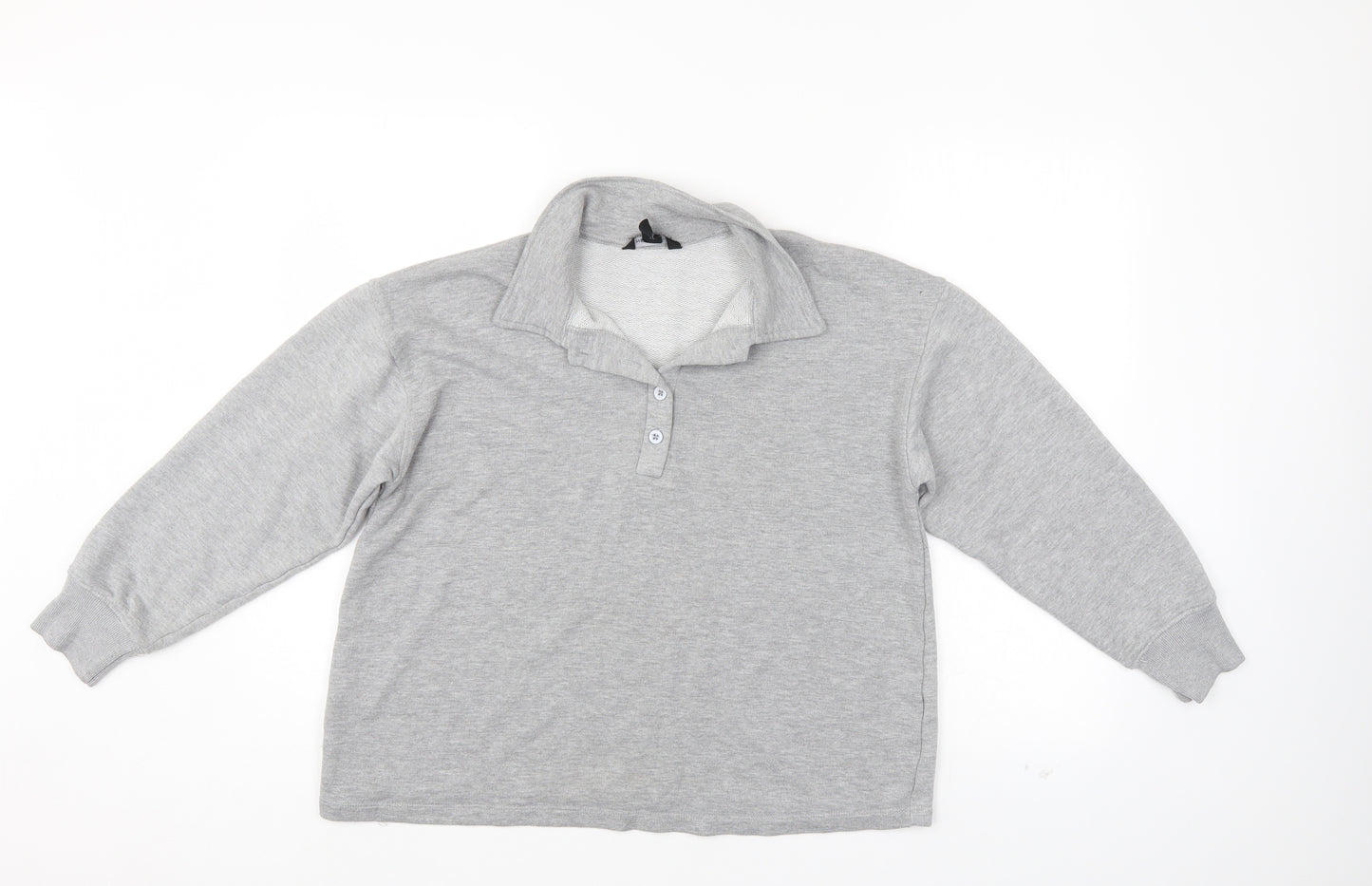 New Look Womens Grey   Pullover Sweatshirt Size M