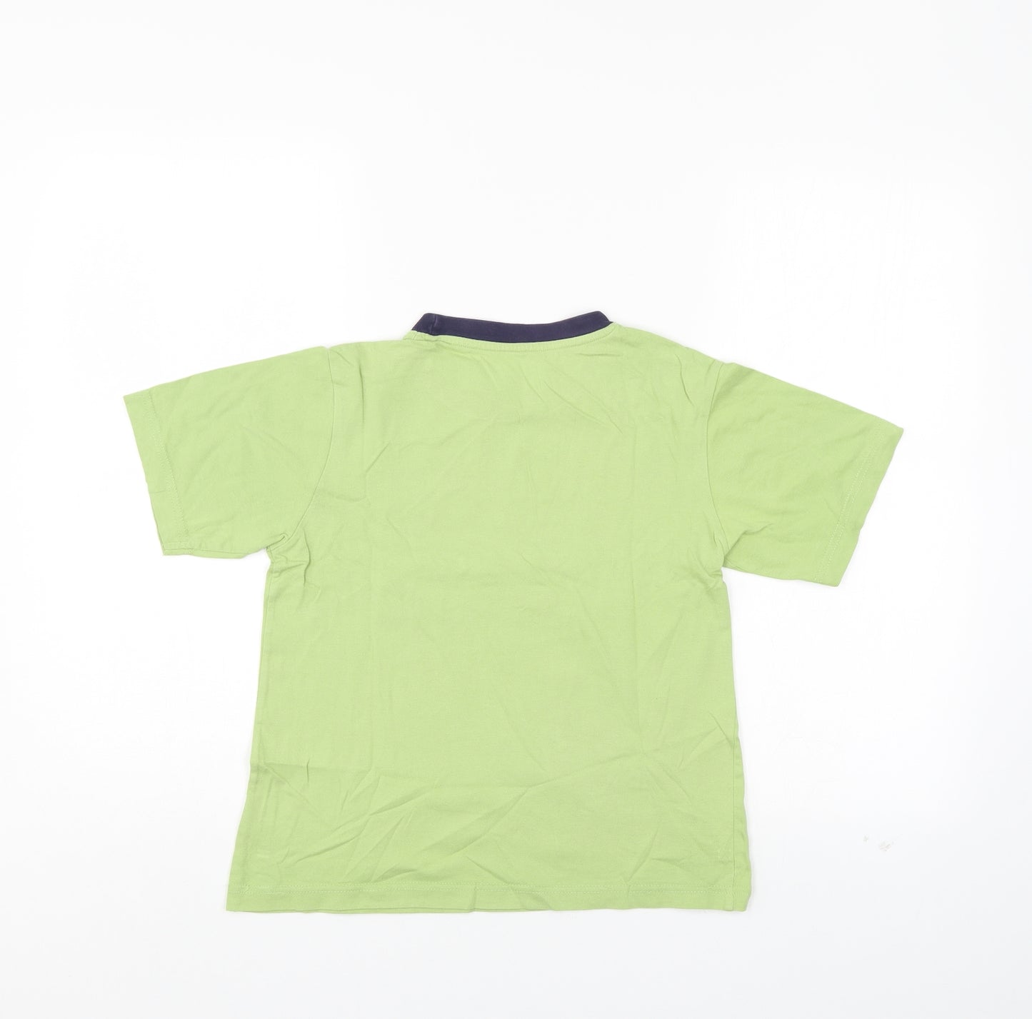 Preworn Boys Green   Basic T-Shirt Size 8-9 Years