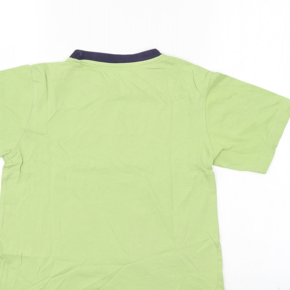 Preworn Boys Green   Basic T-Shirt Size 8-9 Years