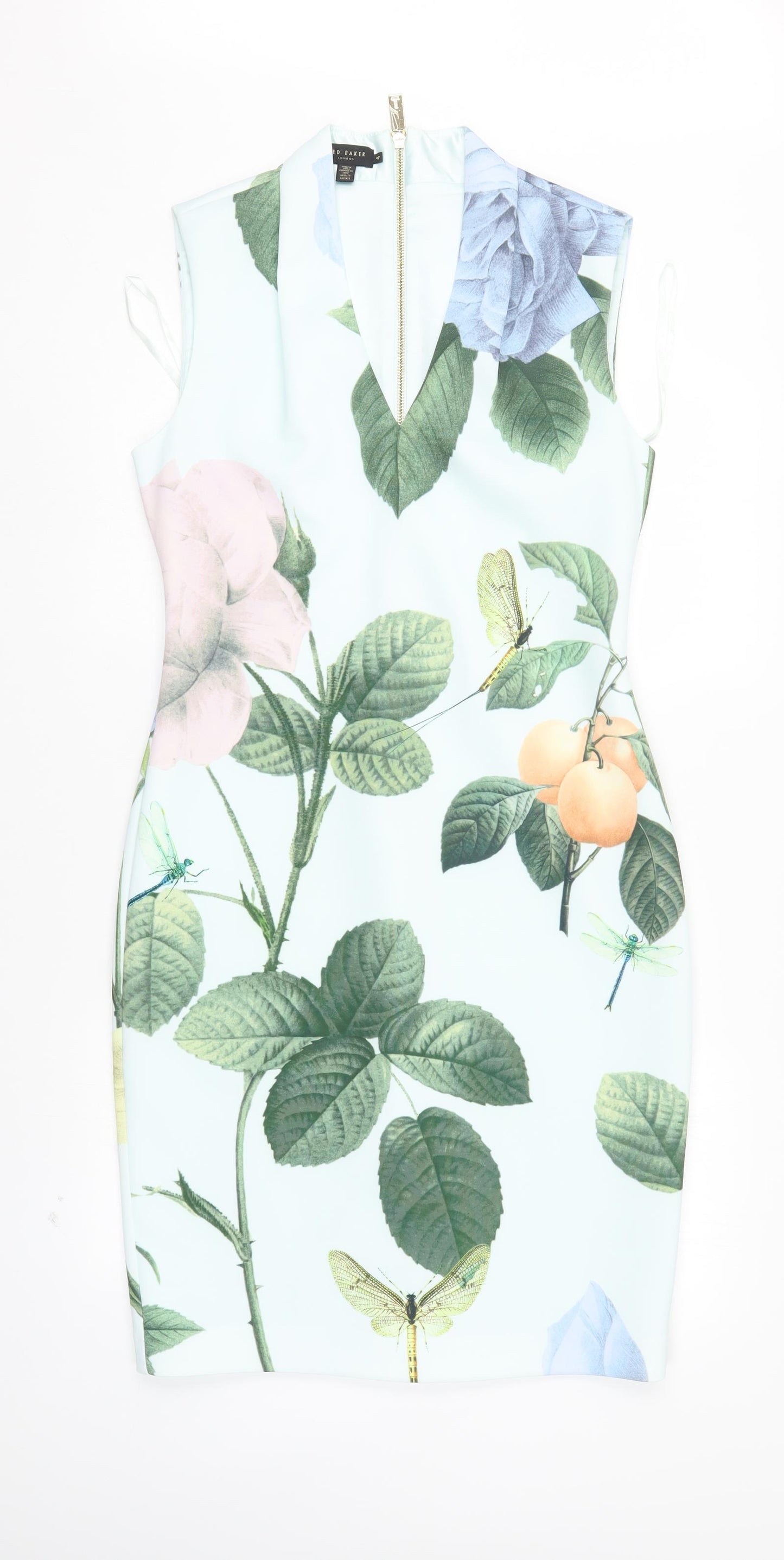 Ted Baker Womens Multicoloured Floral  Bodycon  Size L