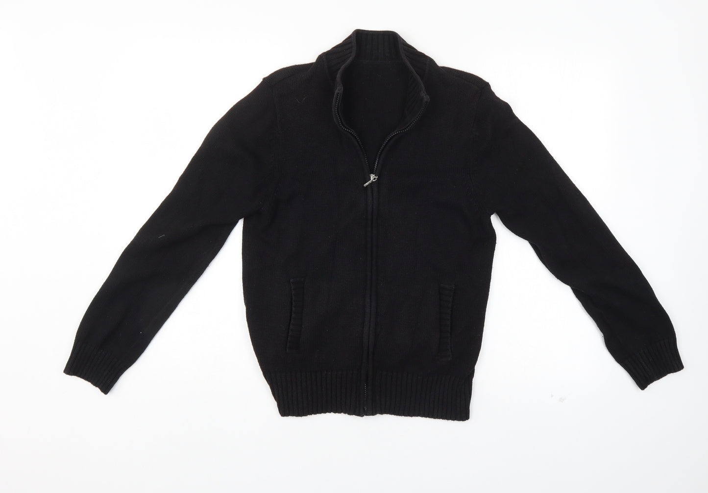 BHS Womens Black   Full Zip Jumper Size 12