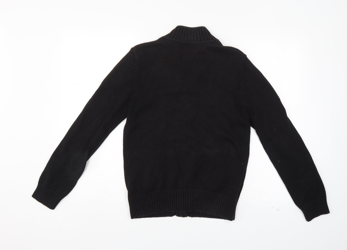 BHS Womens Black   Full Zip Jumper Size 12