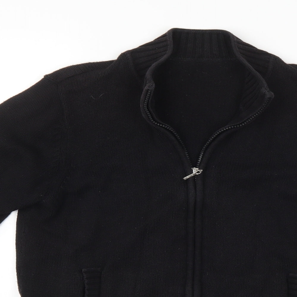 BHS Womens Black   Full Zip Jumper Size 12